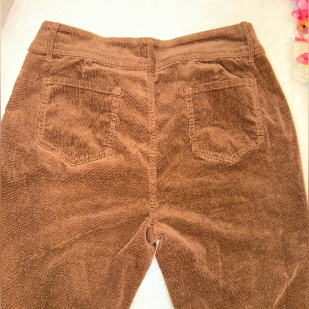 NWT Flaningals Women's Brown Corduroy Straight-Leg Pants Size L - Picture 8 of 8